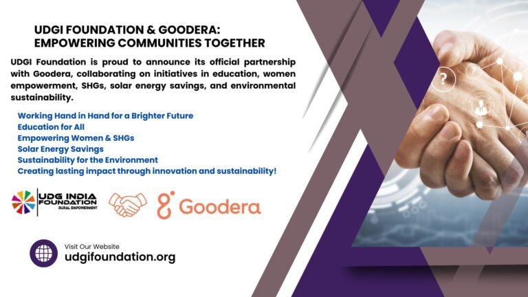 UDGI Foundation and Goodera: A Powerful Partnership for Sustainable Community Development